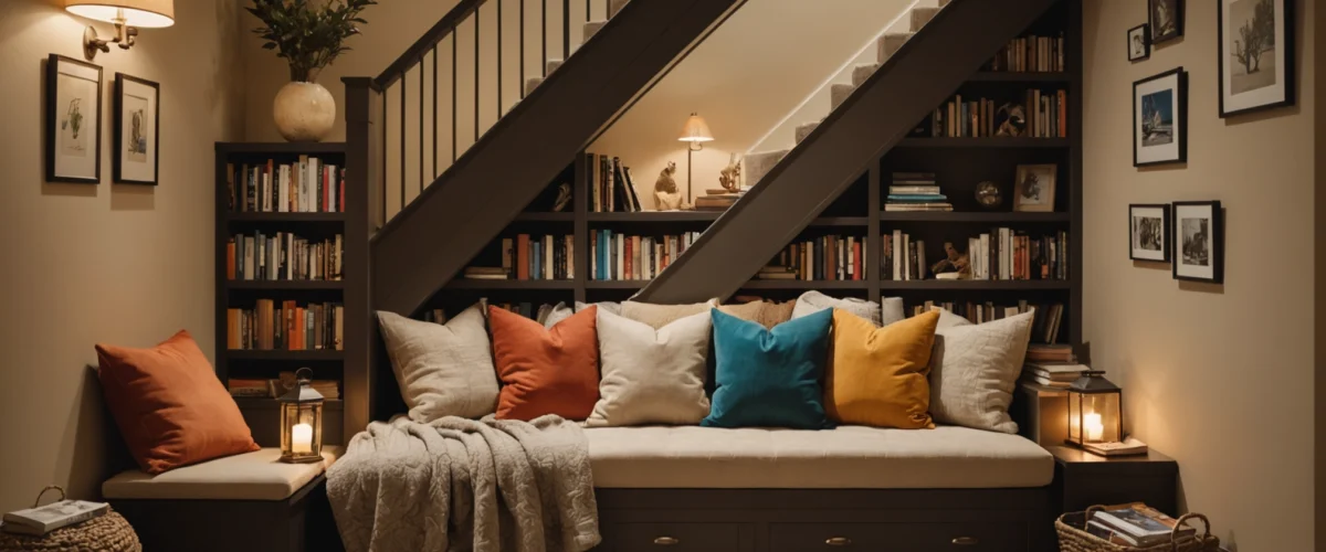 utiliser l’espace sous l’escalier